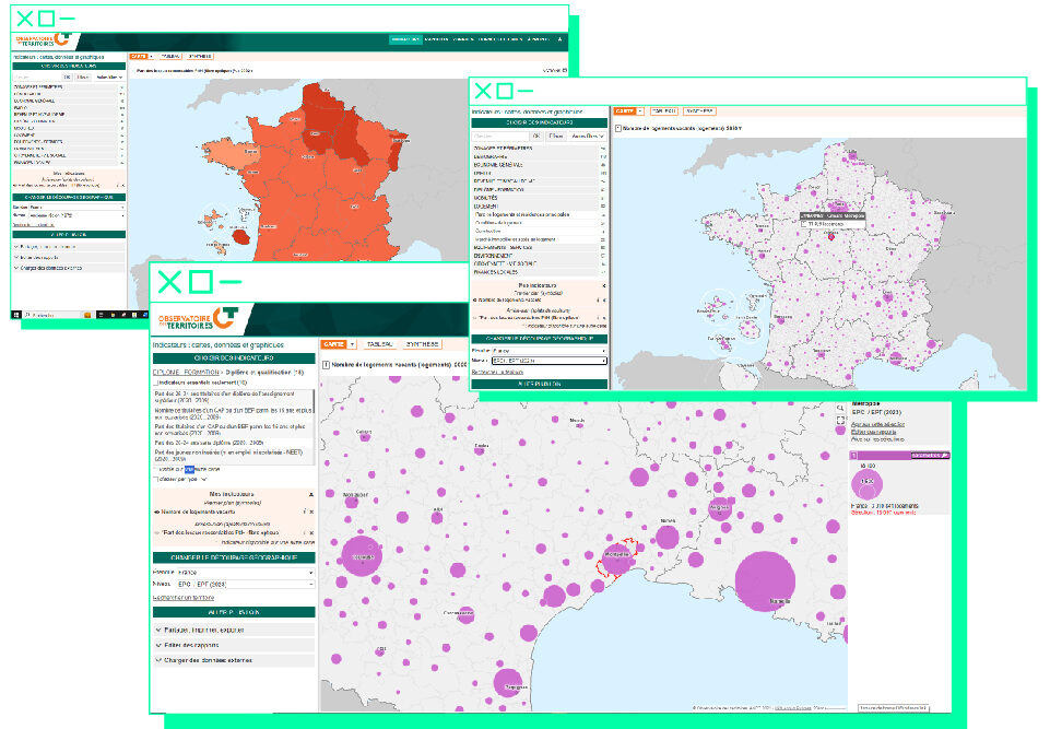 Axonometric Perspectives Observatoire des Territoires