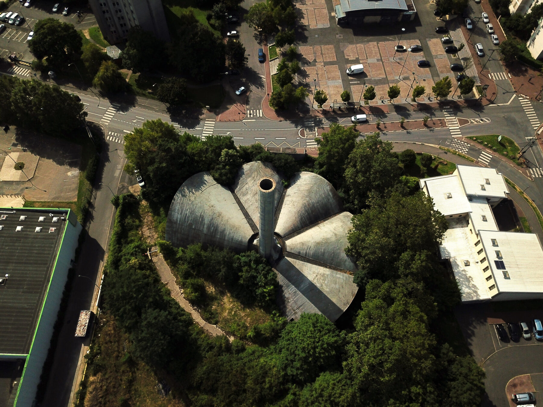 Vue aerienne de la Chaufferie