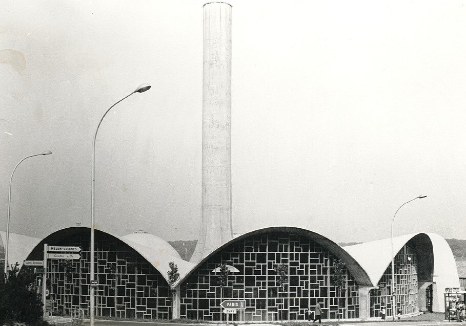 Vue d ensemble de la Chaufferie en 1978