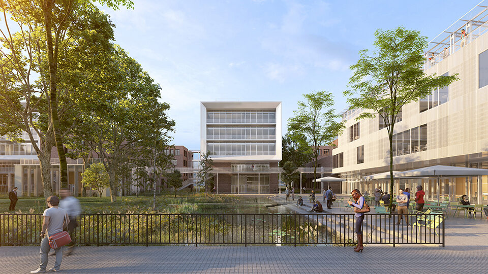 Campus Agro Paris Tech Basin and Deck View