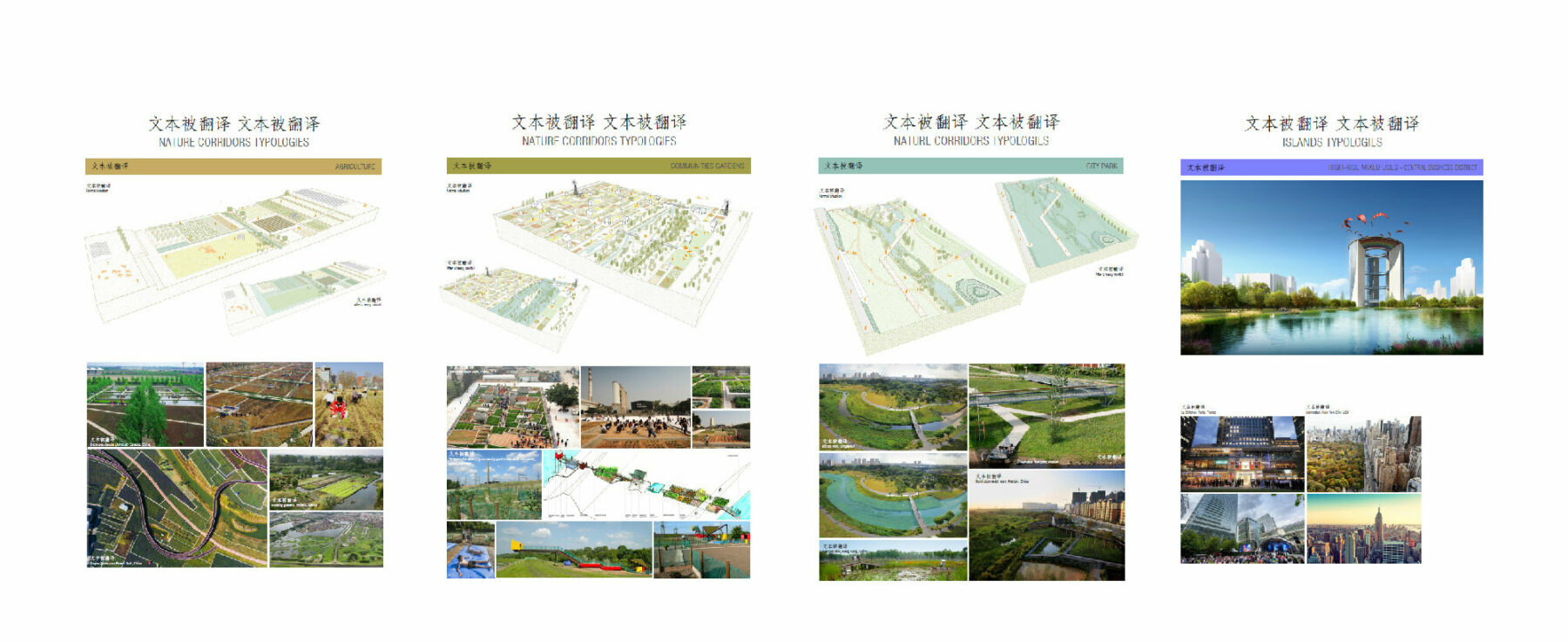 Axonometric Projection Island Typologies