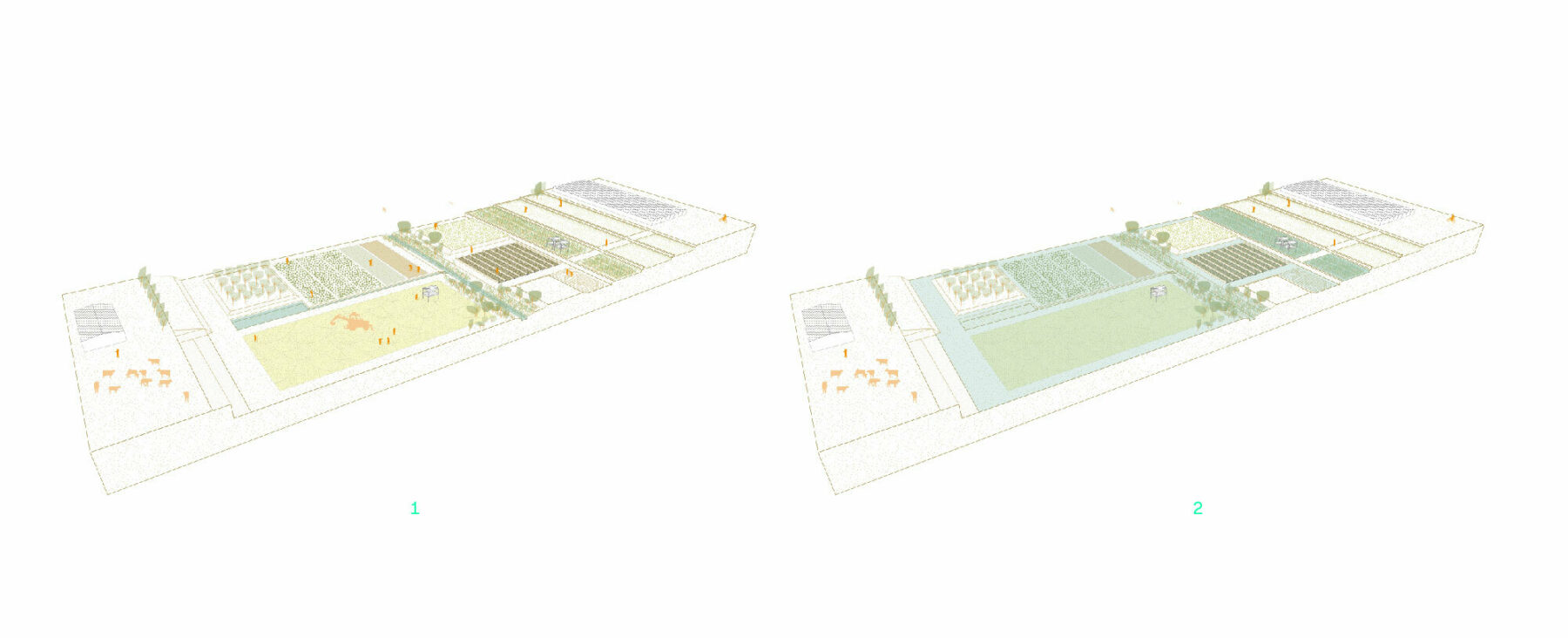 Axonometric Projection for Agriculture