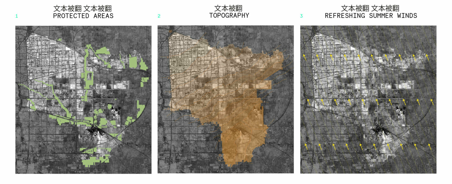 Axonometric Projection Layers of the Environmental Grid